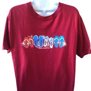 Vintage Flip Flop T-Shirt Cygnus Aloha Slipper Co